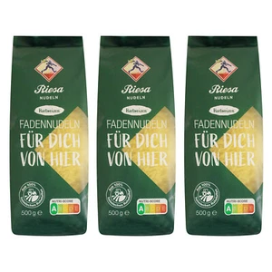 3er Pack Riesa Nudel Hartweizen Fadennudeln (3 x 500 g) - Bild 1 von 4