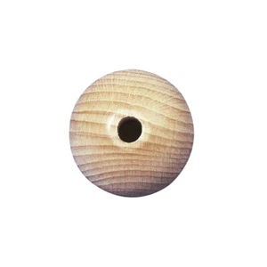Boules en bois brut, demi-percées,25mm, forage 6 mm - Picture 1 of 1