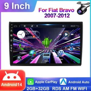 2G+32GB Autoradio Per Fiat Bravo 2007-2012 GPS Android 14 Car Play Navi DSP DAB+ - Foto 1 di 17