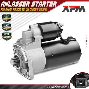 Anlasser Starter 2 KW 9 Zähnez. für Skoda Felicia 6U1 VW Caddy II Golf III - Bild 1 von 8