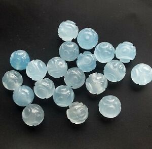 10beads,Fret Round,carved jade stone beads,sea Blue,pink,yellow,Spacer link 10mm