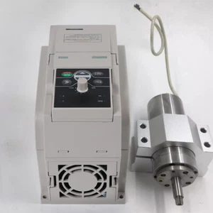 95W Spindle Motor 36V Natural Cooled 60000rpm 2pc Bearing 1000Hz+VFD+Bracket Kit - Picture 1 of 7