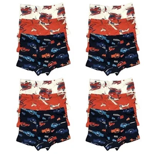 12 PK Toddler Kids Little Boys 100% Cotton Underwear Boxer Briefs 4T 5T 6T 7T 8T - Picture 1 of 4
