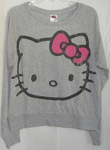 Camiseta Hello Kitty Manga Larga Universitaria Damas Talla Pequeña Nueva Con Etiquetas - Imagen 1 de 3