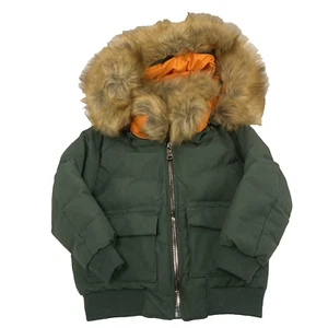Jordan Craig Green Full Zip Bomber Boys Winter Coat Jacket Size 4 - Picture 1 of 4