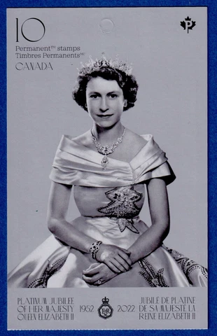 Canada - Queen Elizabeth Platinum Jubilee  - Complete Booklet of 10 - MNH Cover