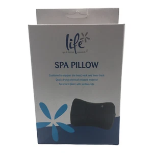 Spa Pillow Bath Pillow Inflatable Adjustable Suction Back Neck Support Outdoor - Picture 1 of 8