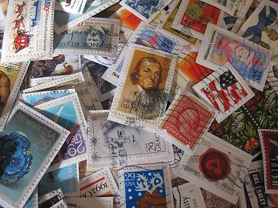 BIG LOT OF 500 USED/CANCELLED U.S. POSTAGE STAMPS BULK With FREE SHIPPING - Image 1 of 4