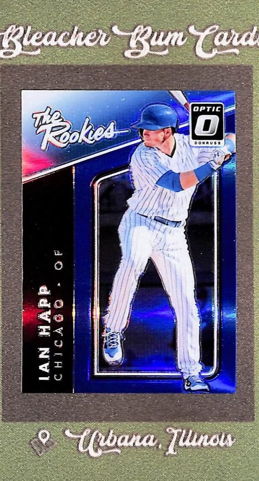 2017 Donruss Optic #TR10 Ian Happ The Rookie RC Blue Refractor SP #/149 - Image 1 of 3