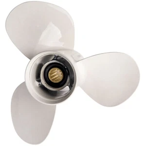 Weiß Propeller for Yamaha Outboard 11 1/8 X 13 G 40 50 55 60hp 13' 663-45945-0 - Bild 1 von 11