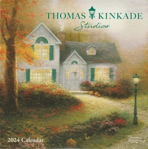 Thomas Kinkade 2024 Studio Calendar (7"x7" unopened) with Envelope - Picture 1 of 2