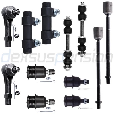 Kit de 12 barras de amarre de rótula de suspensión delantera para Dodge Dakota 1991-1996 2x2 tracción trasera Foto 1 de 4