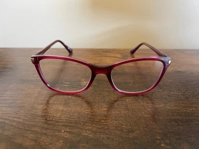 Monturas de gafas cuadradas para ojos de gato Vogue VO ciruela púrpura dorado solo 53-17-140 mm Foto 1 de 4