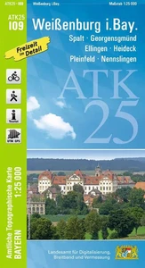 Wander-, Radkarte Weißenburg - Franken - Bild 1 von 1