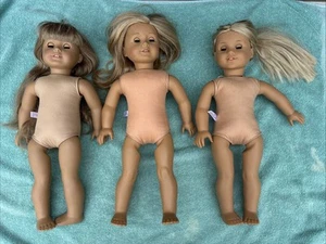 Pleasant Company & American Girl Dolls Lot Of 3 - Picture 1 of 19