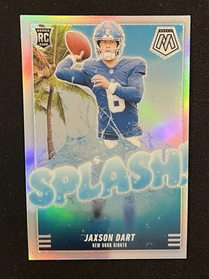Jaxson Dart 2025 Mosaic SPLASH! Silver Prizm New York Giants #15 - Image 1 of 2