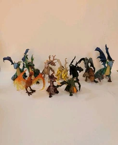 Lot of 10 Toy Dragons & Phoenix – Safari Ltd, Mythical, Fantasy, Earth Dragon - Picture 1 of 10