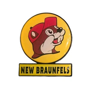 Buc-ee's Souvenir Magnet - New Braunfels, Texas Sign - Yellow 2 x 2.5 in - New - Picture 1 of 1