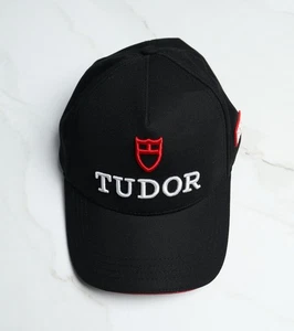 TUDOR Hombres Negro Logo Grande Born To Dare Gorra Sombrero Talla Única - Imagen 1 de 8