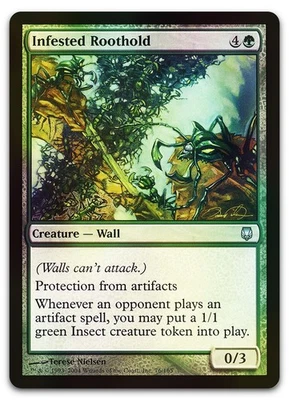 Infested Roothold #76 (Foil) (NM) Darksteel DST Magic MTG - Image 1 of 2