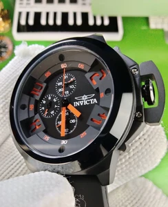 Invicta Corduba Quarz schwarzes Herrengehäuse/Silikonband Uhr 49796 Messing Zifferblatt WR50M - Bild 1 von 19