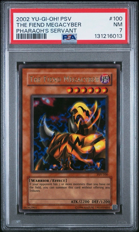 2002 Yu-Gi-Oh Fiend Megacyber PSA 7 | PSV-100 1st Edition NM - Image 1 of 1