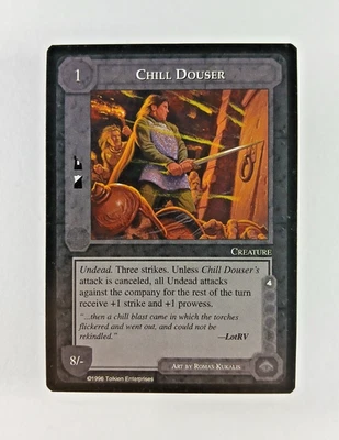 Chill Douser - Middle Earth CCG card (1996 ICE) MECCG Dark Minions Hazard LotR - Image 1 of 2