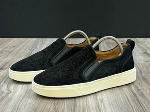 Vionic Kimmie Perf Slip-On Sneakers Black Suede Women’s 7W Wide - NEW - Picture 1 of 8