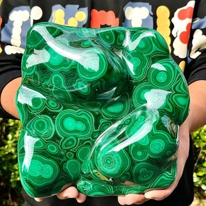 Muestra mineral áspera racimo transparente malaquita brillante natural de 14,5 lb - Imagen 1 de 13