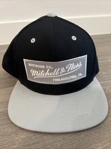 Black Mitchell and Ness SnapBack Hat Cap - Picture 1 of 7