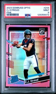 Donruss Optic Rated Rookie CJ Stroud #244 2023 rosa PSA 9 - Imagen 1 de 2