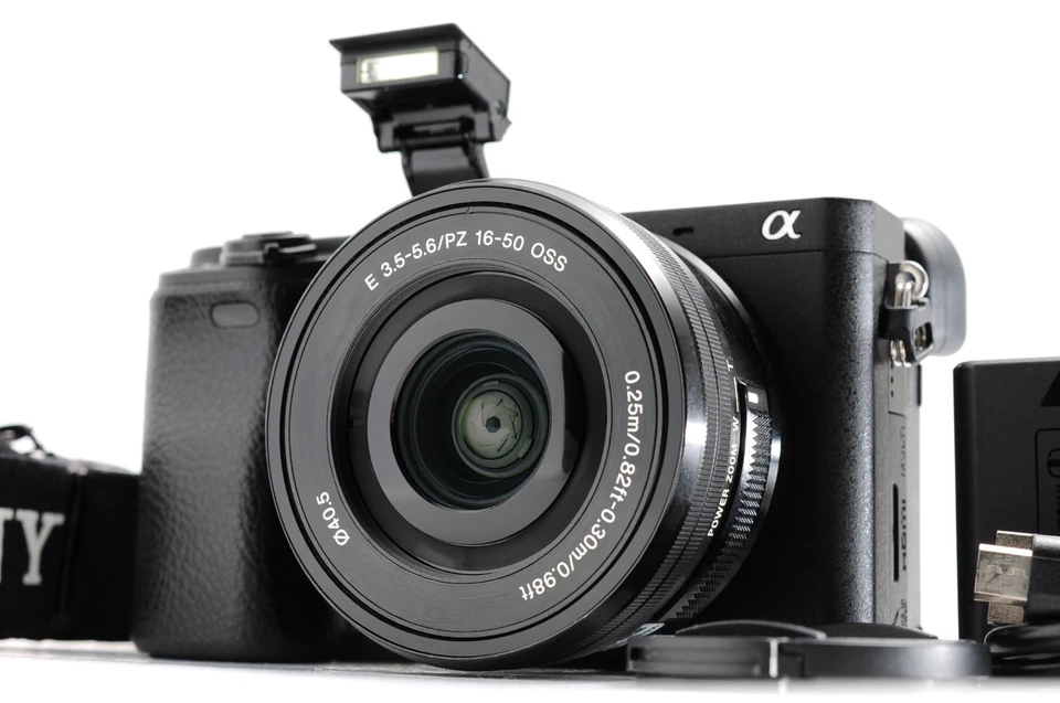 Sony Alpha A6400 Camera w/ kit Lens 16-50mm -Shutter count 22,574-Near Mint- - Image 1 of 4