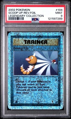 PSA 9 Scoop Up Reverse Holo Legendary Collection 2002 Pokemon Card #104 - Image 1 of 3