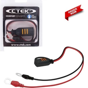 Cargador de batería de coche CTEK Comfort Connect cable de plomo Flylead ojal M6 (6,3 mm) - Imagen 1 de 3