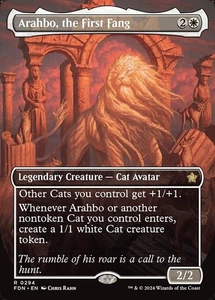 Arahbo, the First Fang x1 1x Borderless Foundations NM MTG - Picture 1 of 1