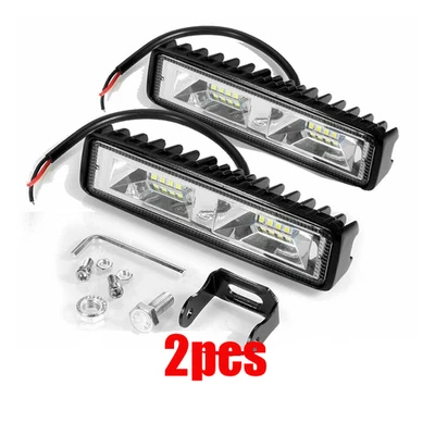 2x 12V 48W LED Work Light Bar Flood Spot Lights Driving Lamp Offroad Car SUV UK - Image 1 of 4