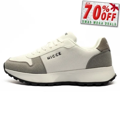 Nicce Bazino Mens Trainers Casual Designer Urban Fashion Classic Sneakers White - Image 1 of 4