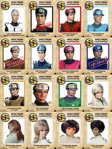 Job Lot of 16 Captain Scarlet TV series retro metal plaques signs poster image - Picture 1 of 2