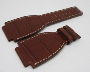 New Bell & Ross Brown Alligator Strap for BR-01 BR-03 by Camille Fournet - Picture 1 of 4