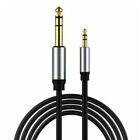 3.5mm 1/8" Male to 6.35mm 1/4" Male TRS Stereo Audio Cable for Amplifier Guitar