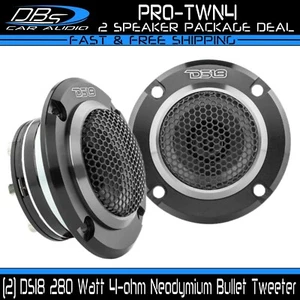 2 DS18 PRO-TWN4 Neodymium Bullet Tweeter 280W 4-ohm 3" Super Loud Horn Speaker - Picture 1 of 6