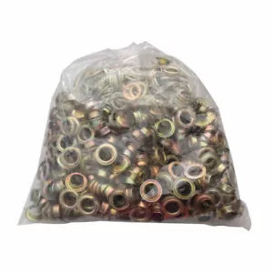 500pcs 4# (10.5mm) Yellow Iron Grommet Eyelets for Grommet Tool Flex Banner - Picture 1 of 7