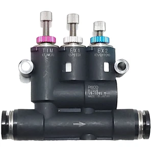 PISCO BJSU6 Inline 3-Run Union Ends Meter Out Resin 3-Knob Adjustment - Picture 1 of 7