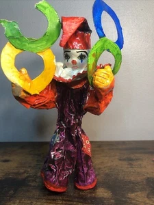 Vintage UOGC Taiwan paper-mâché clown figure - Picture 1 of 13