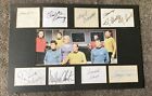 Autograph TV / Film Cast of Star Trek William Shatner Leonard Nimroy 6 others