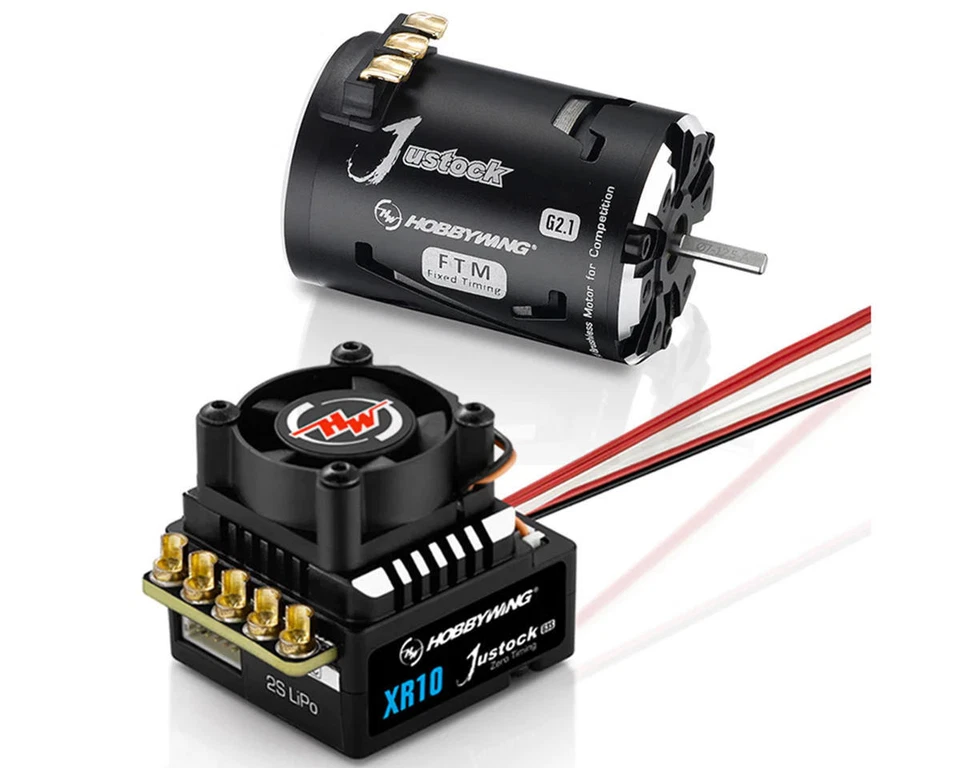 Hobbywing XR10 Justock G3S ESC & SD G2.1 Motor Combo JS4 13.5 (13.5t) 38020371
