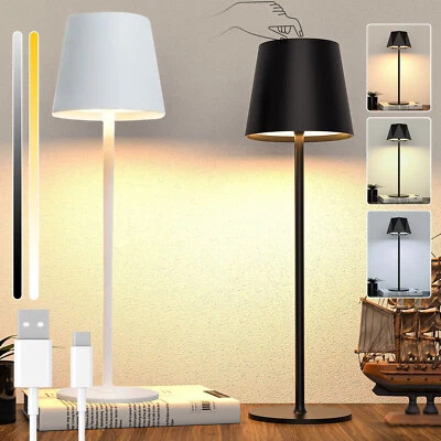 1/2 LED Touch Tischlampe Dimmbar Tischleuchte Innen&Außen Kabellos Lampe Akku DE - Bild 1 von 4