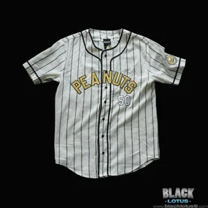 NUEVA camiseta de béisbol Peanuts Snoopy a rayas talla grande 50 boxlunch EN STOCK - Imagen 1 de 6