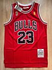 #23 Michael Jordan NBA RED Trikot Chicago Bulls authentisch Vintage