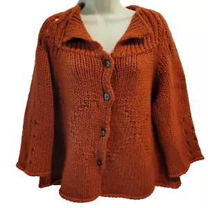 ROBERTA SCARPA Button Front Cardigan Pullover 42 US 8 Wolle Alpaka Designer Italy - Bild 1 von 20